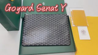 Goyard Senat MM Pouch Unboxing [upl. by Rahab836]