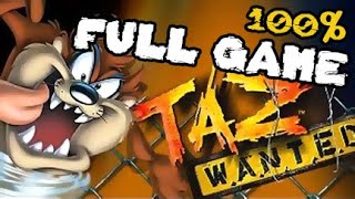 Taz Wanted Walkthrough 100 FULL GAME Longplay PC PS2 Gamecube XBOX [upl. by Ketty]