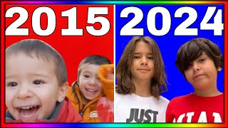 EVOLUCIÓN de DANI Y EVAN 2015 2024 🙀 [upl. by Atiken]