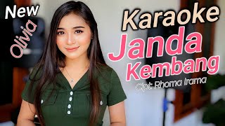 JANDA KEMBANG KARAOKE DUET OLIVIA 4K [upl. by Ahsimit497]