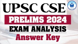 UPSC CSE Prelims 2024  GS Paper 1  Exam Analysis  Answer Key [upl. by Hans]