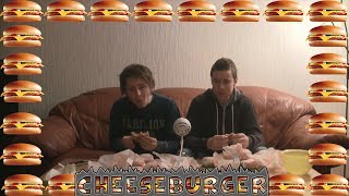 Vlog  Cheeseburger Challenge  med xWeeze Svenska [upl. by Aihsiym]