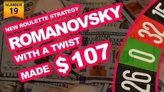 ROMANOVSKY ROULETTE STRATEGY WITH A TWIST  Bet With MO [upl. by Dihahs]