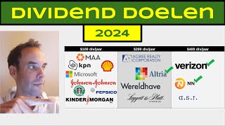 Dividend Doelen 2024 [upl. by Bittner]