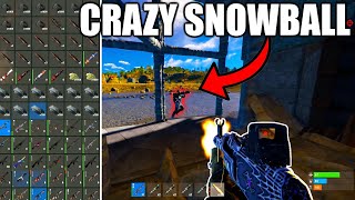 The CRAZIEST SNOWBALL to Boxes of LOOT  Rust Console Edition [upl. by Alarice]