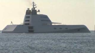 Russian Yacht A parked in front of Puerto Los Cabos Marina [upl. by Aserret962]