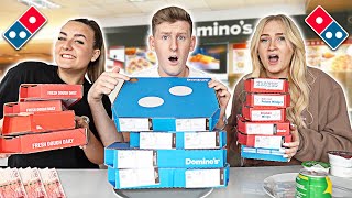 Last to STOP Eating DOMINOS Wins £10000  Challenge [upl. by Ybab]