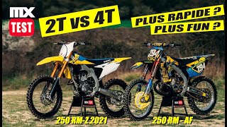 250 RM vs 250 RMZ SUZUKI  le 4 temps est il plus rapide  Plus fun [upl. by Fan801]