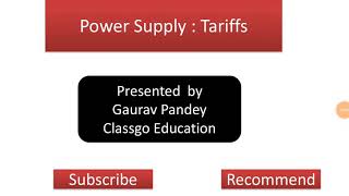 Power Tariff  Availability Based Tariff  UI Mechanism [upl. by Tennies]