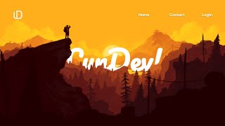 Reponsive Parallax Scrolling Website  How to Make Website using Html CSS amp Javascript [upl. by Anirehtac]