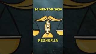 PESHORJA  Horoskopi ditor 20 nentor 2024 [upl. by Hennebery]