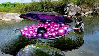 😱🎁The girl opened a giant clam filled with precious pearls so beautiful that it was intoxicating [upl. by Eberly]