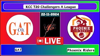 GAT vs Phoenix Riders Match 19 KCC T20 Challengers A League Live Cricket Score [upl. by Mireille]