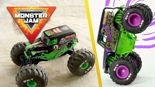 How to Drive the Greatest GRAVE DIGGER RCs amp Playsets 💀⚡️ MONSTER JAM Action Toy Video Compilation [upl. by Eisenstark]