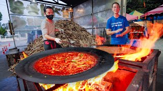 Extreme Korean Food LAVA CHICKEN Cooked with a Blowtorch [upl. by Johnson]