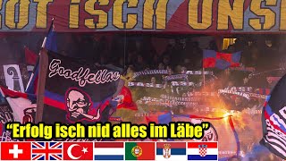 Basel Chant With Translated Lyrics quotErfolg isch nid alles im Läbequot  Muttenzerkurve  Switzerland [upl. by Ahsinik]