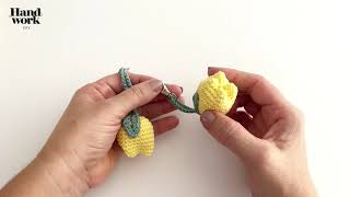 Cómo hacer llaveros de tulipanes a crochet [upl. by Lukasz]