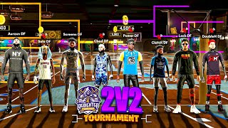 FIRST EVER DF 2V2 TOURNAMENT in NBA 2K21 [upl. by Kacey]