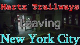 Martz Trailways Leaving New York City [upl. by Hassin]