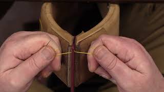 How to Hand Stitch Leather  Saddle Stitch  Modern Style  Tutorial Part 2 [upl. by Denton]