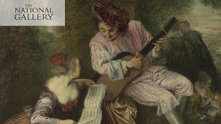 JeanAntoine Watteau’s ‘The Scale of Love’  Painted Lovers  National Gallery [upl. by Dib]