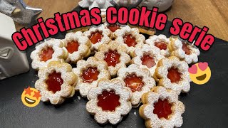 1 SPITZBUBEN Christmas cookie serie🍪😉 christmascookies christmas2024 cookies [upl. by Aven497]