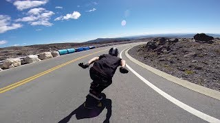 Longboarding Mt Ruapehu Freeride [upl. by Africa10]