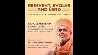 GYANVATSAL SWAMI giving speech on quotReinvent Evolve amp Leadquot at GARC 24 at coimbatore [upl. by Russo]