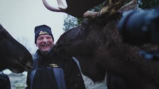 Älgmannen testar CanAm Outlander HD7 på Gårdsjö Älgpark [upl. by Leumel]