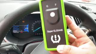 Super EL50448 TPMS Relearn Tool for GM and Ford Using Video [upl. by Rolandson]