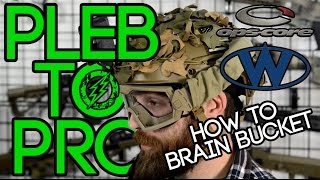 Pleb to Pro  How to Airsoft Brain Bucket Helmet [upl. by Eisnil]