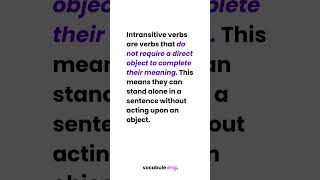 We explain Intransitive Verbs intransitiveverbs grammar [upl. by Atinod]