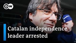 Carles Puigdemont arrested in Sardinia  DW News [upl. by Dittman]