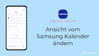 Ansicht vom Samsung Kalender ändern  Samsung Android 14  One UI 6 [upl. by Neural877]