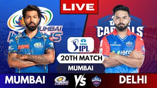 🔴 Live IPL Mumbai Indians Vs Delhi Capitals  Live Match MI vs DC  IPL Live Scores amp Commentary [upl. by Azirb]