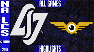 CLG vs FlyQuest Highlights ALL GAMES NA Regionals Worlds Qualifier 2017 Round 2 CLG vs FLY [upl. by Suoirad]