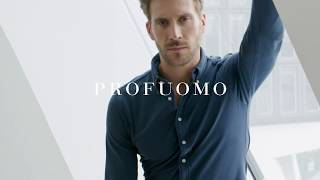 PROFUOMO Garment dyed knitted shirt SS19 [upl. by Llirrem]