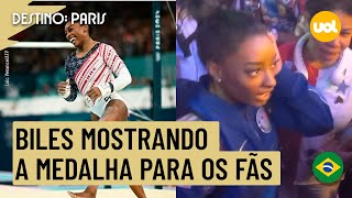 OLIMPÍADAS 2024 OLHA COMO É PESADA SIMONE BILES VAI A BOTECO E DEIXA IRMÃ SENTIR PESO DO OURO [upl. by Kcirej]