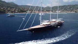 KORU amp ABOENA Jeff Bezos luxury yacht  Portofino amp Santa Margherita Ligure [upl. by Slorac]