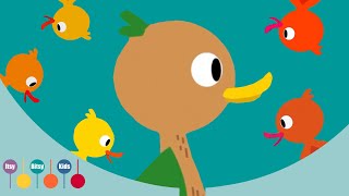 Five Little Ducks Song  Nursery Rhyme  ItsyBitsyKids [upl. by Alexio]