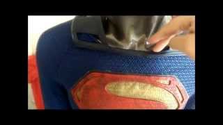 Man Of Steel suit armor piece gluing process [upl. by Lhadnek]