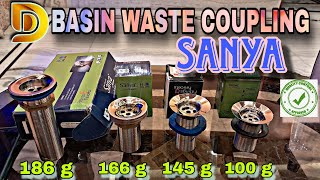 SS and Brass basin waste coupling details review sanya diamondsanitarymart [upl. by Craven]