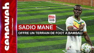 DIRECT  Sadio MANÉ offre un terrain de football à Bambali [upl. by Eelra875]