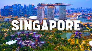 Singapore 8K Video Ultra HD 60 FPS  Drone Video  8K TV Video [upl. by Wymore]