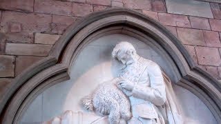 Black Watch Memorial With Music On History Visit To Cathedral Dunkeld Highland Perthshire Scotland [upl. by Chelsae]