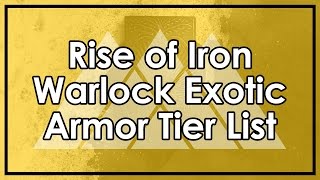 Destiny Rise of Iron Warlock Exotic Armor Tier List Transversive Steps amp Ophidian Aspect Reviews [upl. by Aikan]