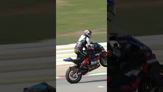 Razgatlioglus big wheelie celebration at BarcelonaCatalunya 🔥  2024 CatalanWorldSBK 🏁 [upl. by Villiers]