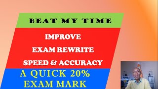 How matric rewrite amp upgrade learners can improve their speed amp accuracy Beat My Time Episode 3 [upl. by Silas]