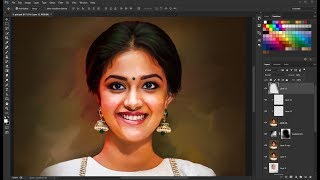 Digital Painting Effect in Photoshop  Photoshop tutorial [upl. by Debbra367]