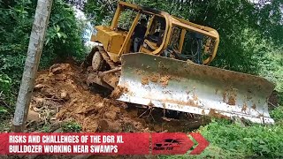 Risks and Challenges of the D6R XL Bulldozer Working Near Swamps [upl. by Marduk92]